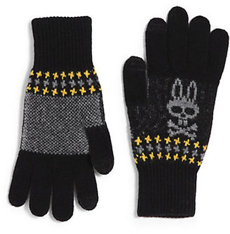Psycho Bunny Houndstooth Gloves