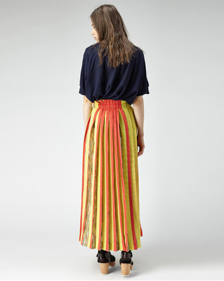 Tsumori Chisato pleated striped skirt