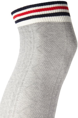 Forever 21 Striped Cable Knit Socks
