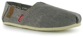 Lee Cooper Mens Footwear Casual Denim Slip On Canvas Shoes Fashion New