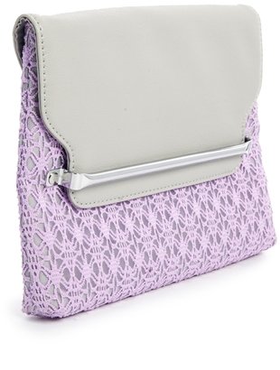 ASOS Sleek Bar Clutch Bag With Lace Detail