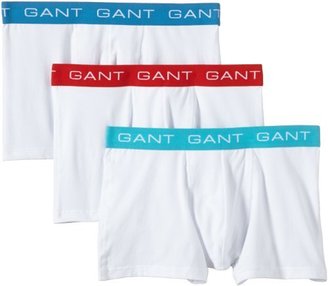Gant White/Indigo Blue/Red 3 Pack Trunks - Mens