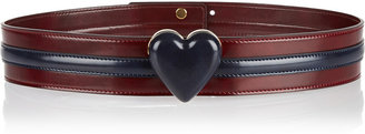 Stella McCartney Faux glossed-leather belt