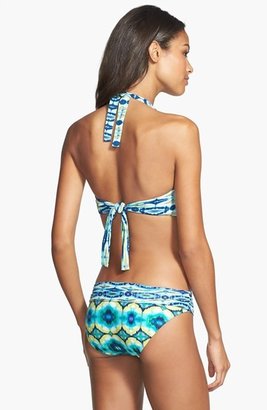 Carmen Marc Valvo 'African Sunset' Twist Halter Bikini Top