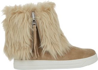 Prada Linea Rossa Fur-Lined Ankle Boots