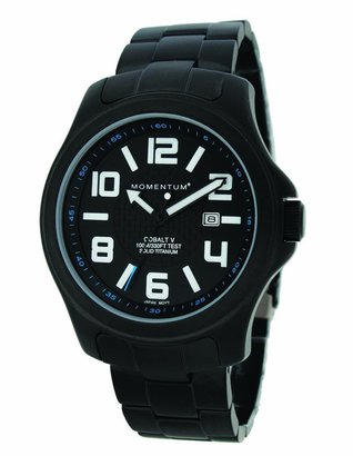 Momentum Men's 1M-SP06B0 Cobalt V Black Ion-Plated Titanium Watch Watch