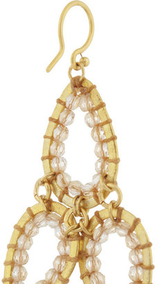 Swarovski Gold-plated crystal earrings