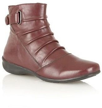 Lotus Bordo leather Piton' ankle boots