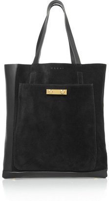 Marni Suede and leather tote
