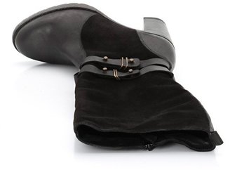 La Redoute LA High Heeled Leather Boots, Calf Size M