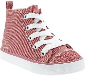 Old Navy Glitter-Canvas High-Tops for Baby