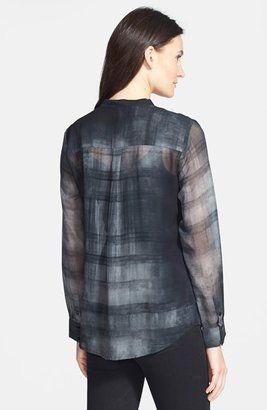 Eileen Fisher Oxidized Boxy Silk Shirt (Online Only)