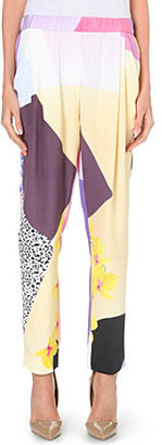 3.1 Phillip Lim Floral-print silk trousers