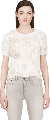 IRO Ivory Shredded T-Shirt