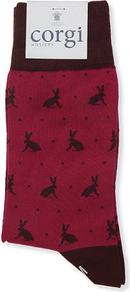 Corgi Bunny cotton socks