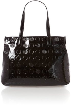 DKNY Patent coin black large tote bag