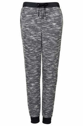 Topshop Womens Luxe Marl Mix Joggers - Grey
