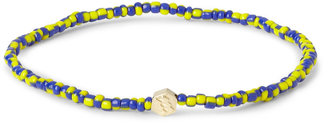 Luis Morais Gold and Glass Bead Bracelet