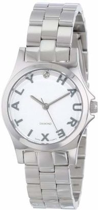 Haurex Italy Women's 7A505DSS Diamond-Accented Mini City Stainless Steel Three Hands Watch