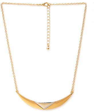 Forever 21 Geo Crescent Chain Necklace