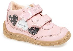 Geox 'Lolly' Leather Boot (Baby & Walker)