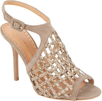 Alexa Wagner Linus Caged Ankle-Strap Sandals