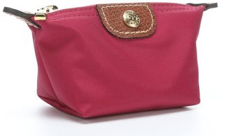 Longchamp hortensia nylon 'Le Pliage' mini coin purse