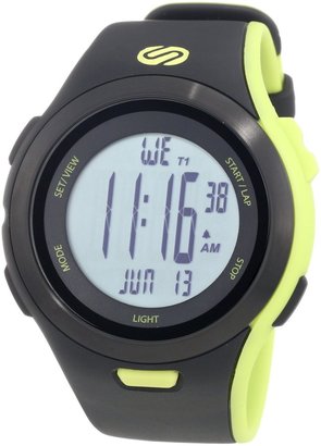 Soleus Men's SR010052 Ultra Sole Digital Dial with Black and Lime Green Polyurethane Strap Watch
