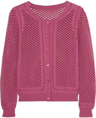 Moschino Cheap & Chic Moschino Cheap and Chic Pointelle-knit cardigan