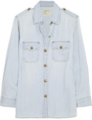 Current/Elliott The Perfect cotton-chambray shirt