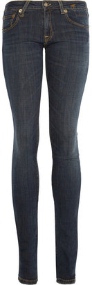 R 13 Mid-rise skinny jeans