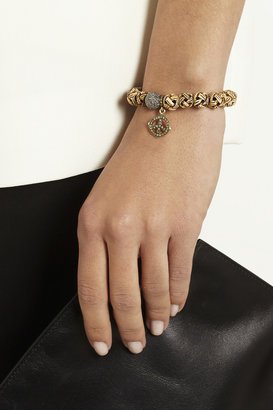 Loree Rodkin Sandalwood, oxidized sterling silver and diamond bracelet