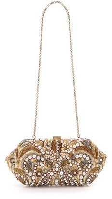 Santi Gold and Imitation Pearl Embroidery Clutch