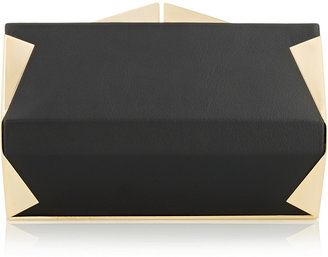 Roland Mouret Palais Royale Embellished Leather Box Clutch