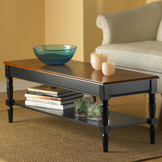 Convenience Concepts French Country Coffee Table with Shelf Top