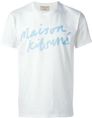 Kitsune Maison logo print T-shirt