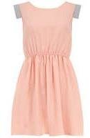 Dorothy Perkins Womens Cutie Pink Waisted Pastel Dress- Pink