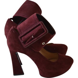 Celine S/S 2012 Red Suede High Heels Sandals