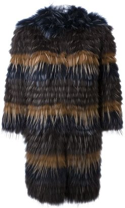 Yves Salomon marmot fur coat