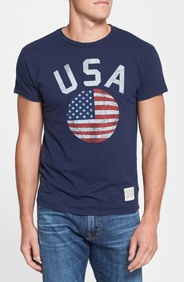 Retro Brand 20436 Retro Brand 'USA Soccer' Slim Fit T-Shirt