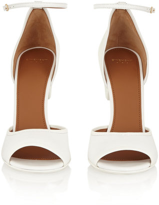 Givenchy Matilda sandals in white textured-leather