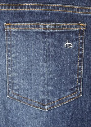 Rag and Bone 3856 rag & bone /JEAN Blue cropped skinny jeans