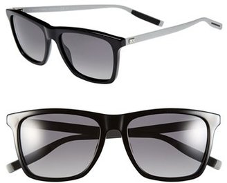 Christian Dior Men's '177S' 55Mm Polarized Sunglasses - Black