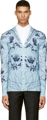 Alexander McQueen Blue Paisley & Floral Sweater