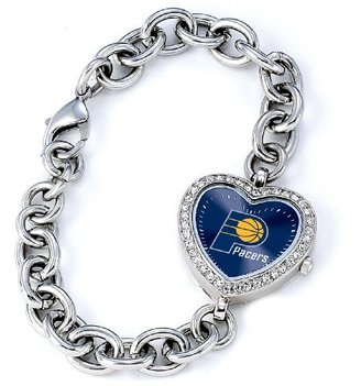 Game Time NBA Women's BH-IND Heart Collection Indiana Pacers Watch