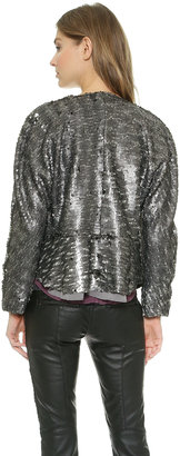 Free People Sequined Party Jacket