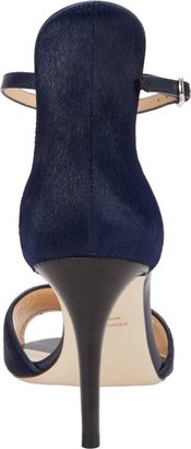 Barneys New York Haircalf Ankle-Strap Sandals-Blue