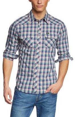 Lee Jeans Men's Rider Twill Slim Fit Classic Long Sleeve Casual Shirt