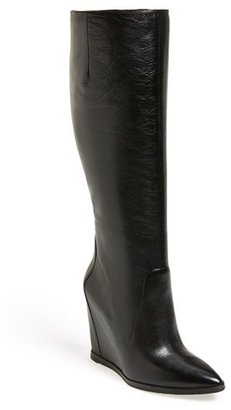 Kenneth Cole New York 'Statton' Leather Wedge Boot (Women)