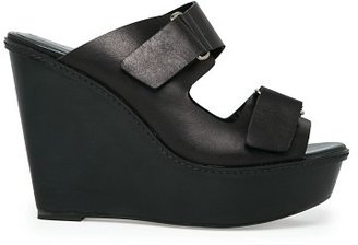 MANGO Premium - Platform Leather Sandals